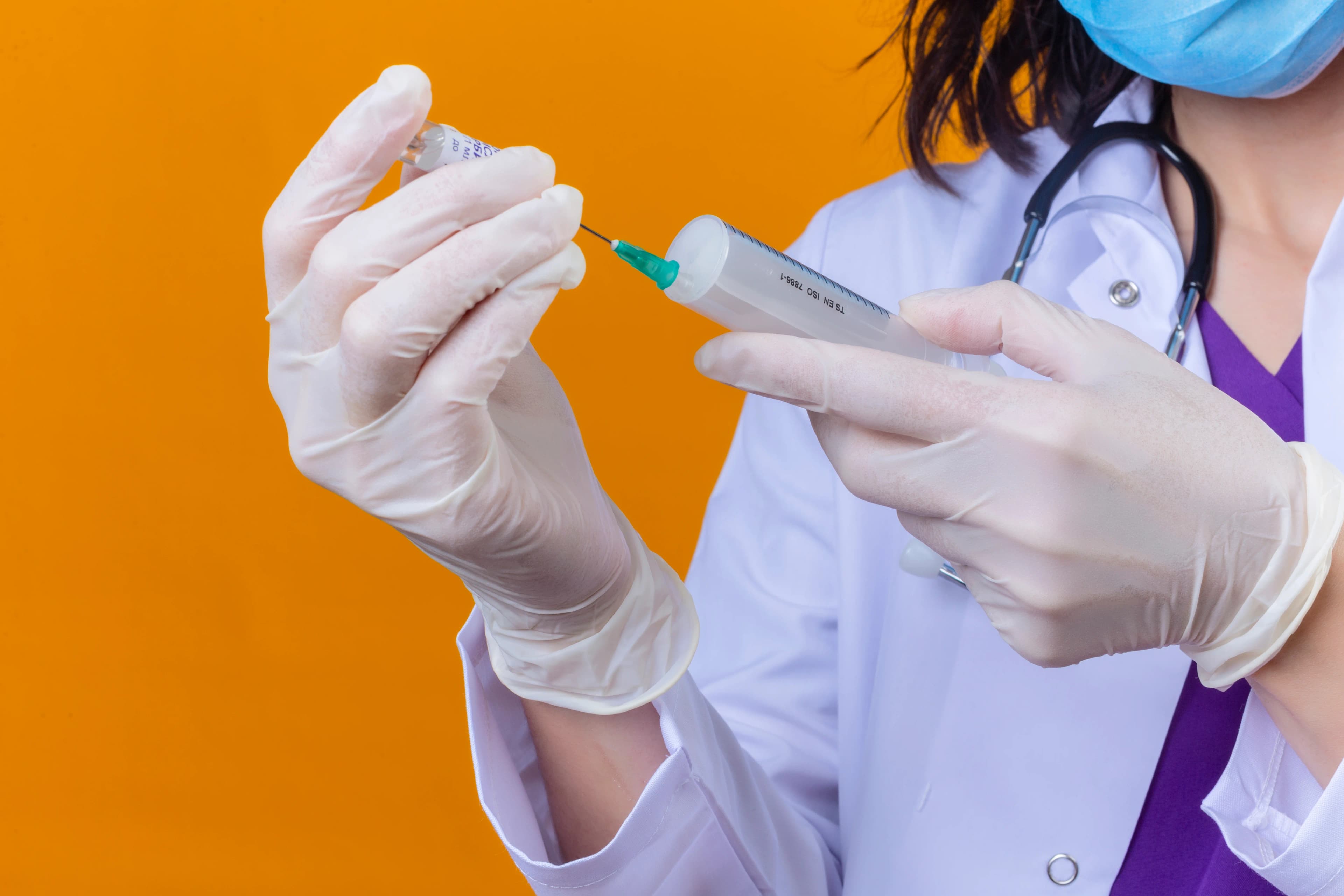 Patient undergoing confidential P-Shot treatment